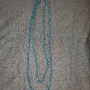 🍋 3 for $15 Extra long turquoise beaded necklace